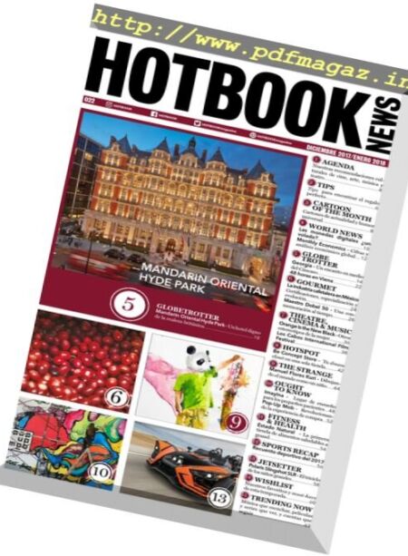 Hotbook News – enero 2018 Cover