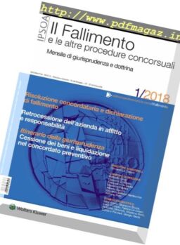 Il Fallimento – Gennaio 2018