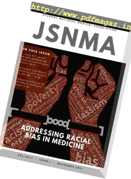 (JSNMA) – Journal of the Student National Medical Association – January 2018 Cover