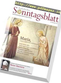 Katholisches Sonntagsblatt – 10 Dezember 2017