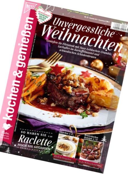 Kochen & Geniessen – Dezember 2017 Cover
