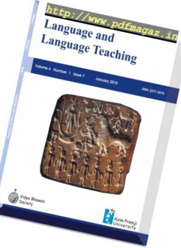 Language and Language Teaching – January 2015
