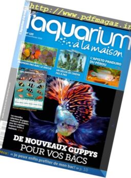 l’Aquarium a la Maison – janvier-fevrier 2018