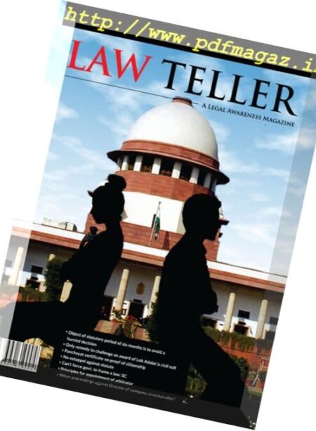 Lawteller – January 2018 Cover