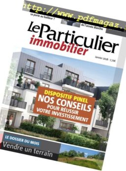 Le Particulier Immobilier – Janvier 2018
