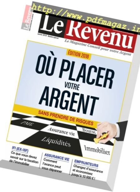 Le Revenu Placements – janvier 2018 Cover