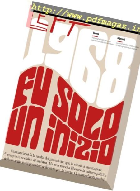 Left – 6 Gennaio 2018 Cover
