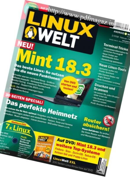 LinuxWelt – Februar-Marz 2018 Cover