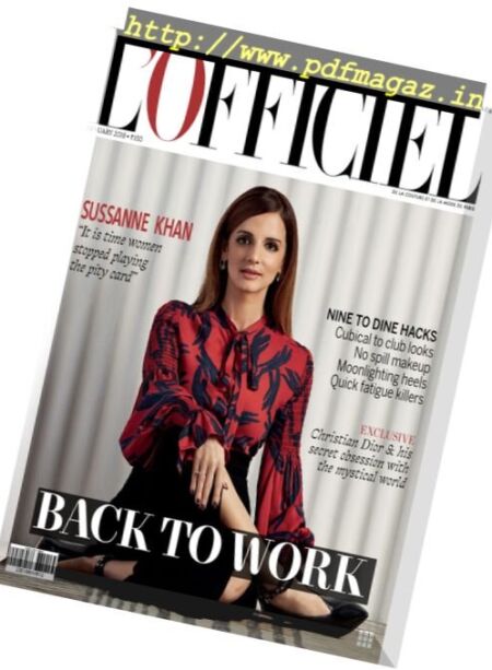 L’Officiel India – January 2018 Cover