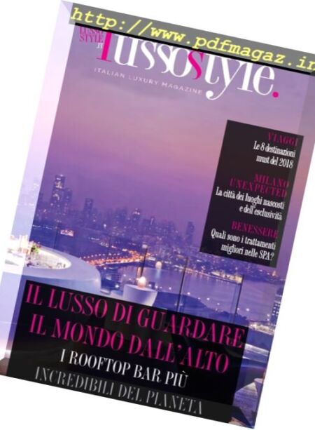 Lusso Style – Gennaio 2018 Cover