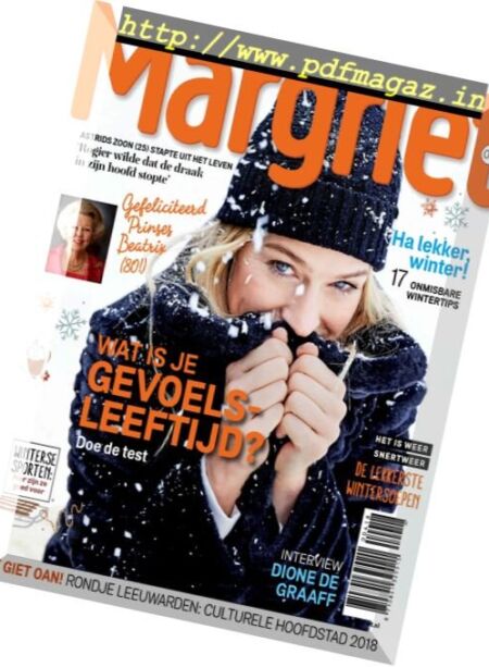 Margriet – 10 januari 2018 Cover