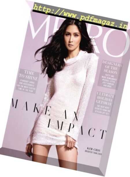 Metro Philippines – December 2017 Cover