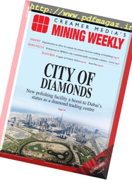 Mining Weekly – 8 December 2017 Cover