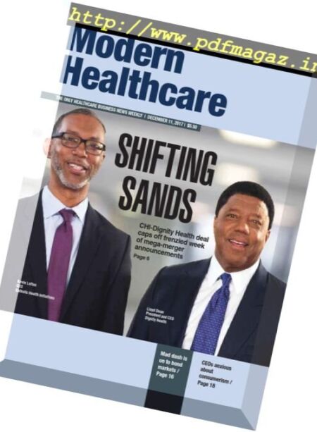 Modern Healthcare – 11 December 2017 Cover