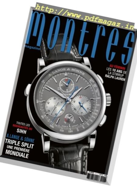 Montres – Hors-Serie Dreams – janvier 2018 Cover