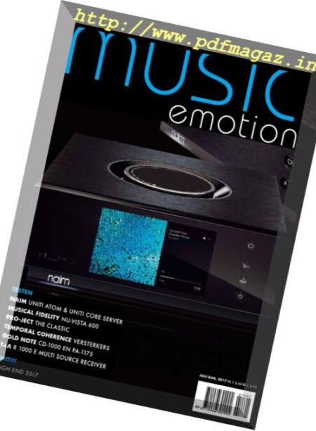 Music Emotion – Juli-Augustus 2017 Cover