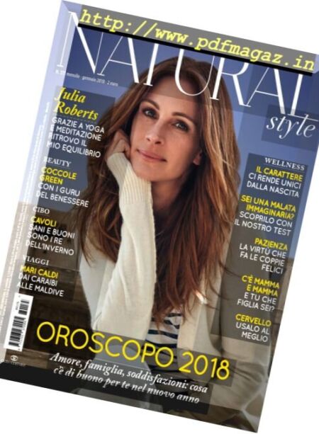 Natural Style – Gennaio 2018 Cover
