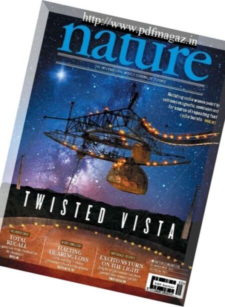 Nature – 11 January 2018 Cover