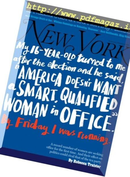 New York Magazine – 22 January 2018 Cover