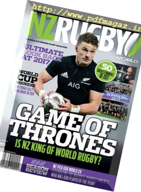 NZ Rugby World – December-January 2017 Cover