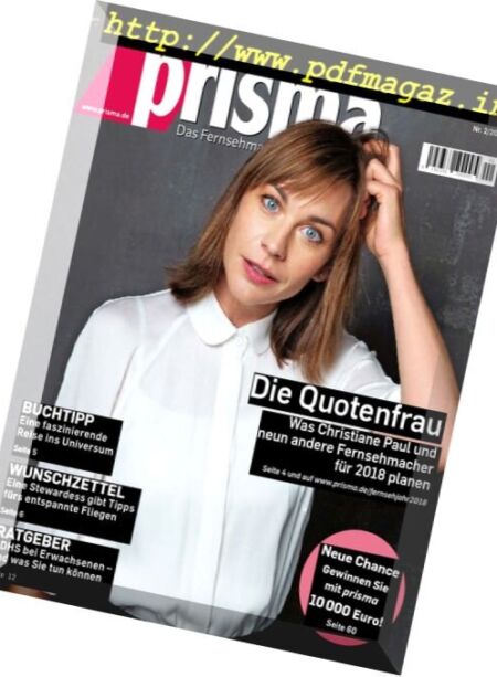 Prisma – 13 Januar 2018 Cover