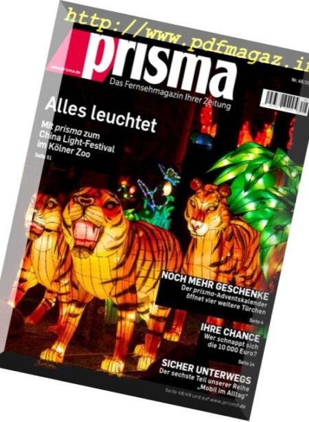 Prisma – 9 Dezember 2017 Cover