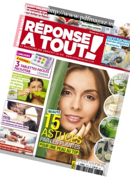 Reponse A Tout ! – 22 janvier 2018 Cover