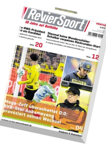 RevierSport – 15 Januar 2018 Cover