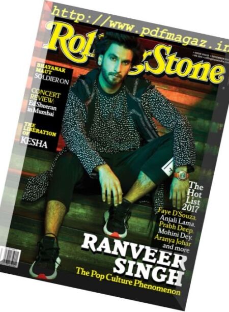 Rolling Stone India – December 2017 Cover