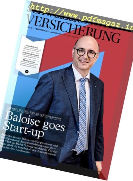 Schweizer Versicherung – Dezember 2017 Cover