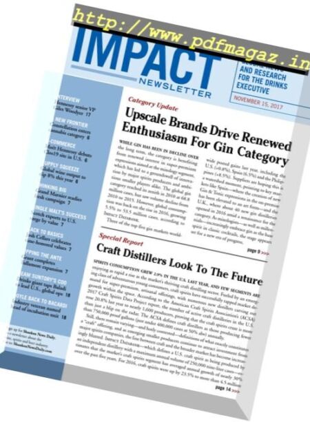 Shanken’s Impact Newsletter – 15 November 2017 Cover