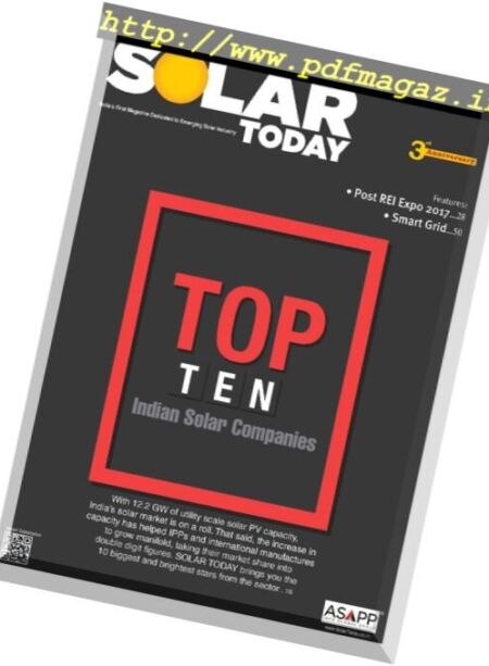 Solar Today – December 2017 Cover