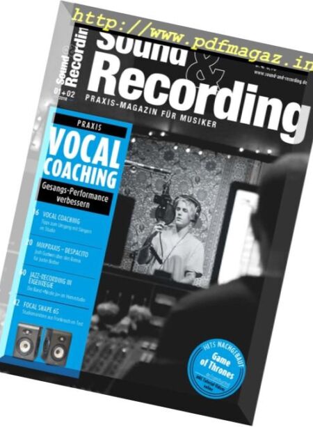 Sound & Recording – Januar-Februar 2018 Cover