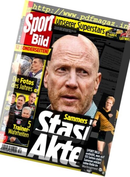 Sport Bild – 20 Dezember 2017 Cover
