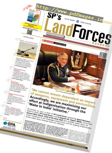 SP’s Land Forces – 20 January 2018 Cover