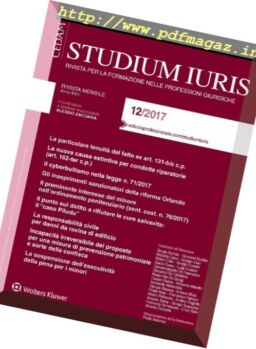 Studium Iuris – Dicembre 2017