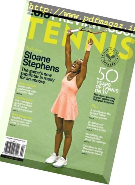 Tennis Magazine USA – 10 January 2018 Cover