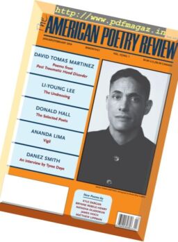 The American Poetry Review – January-February 2018