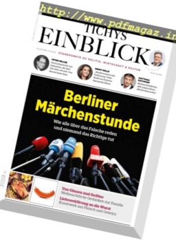 Tichys Einblick – Januar 2018