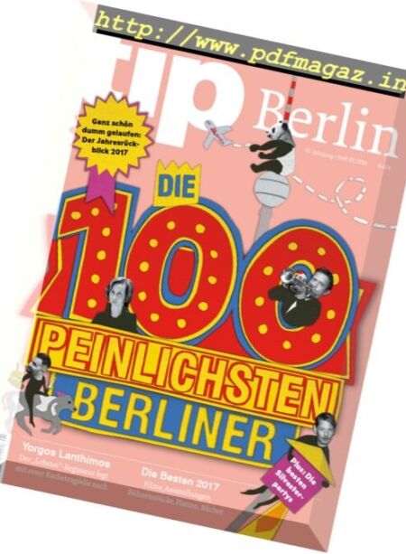 tip Berlin – 28. Dezember 2017 Cover