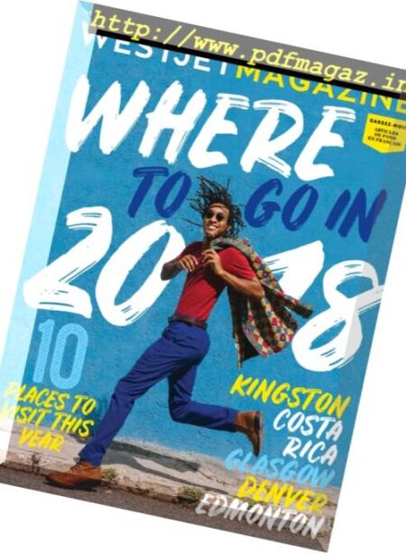 WestJet Magazine – January 2018 Cover