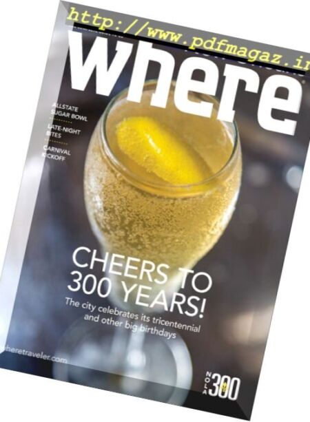 Where New Orleans – January 2018 Cover