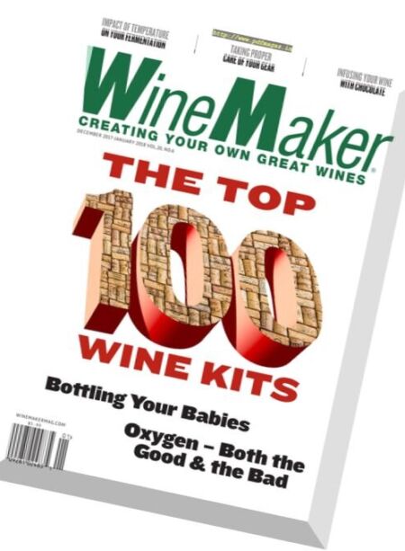 WineMaker – December 2017 – January 2018 Cover