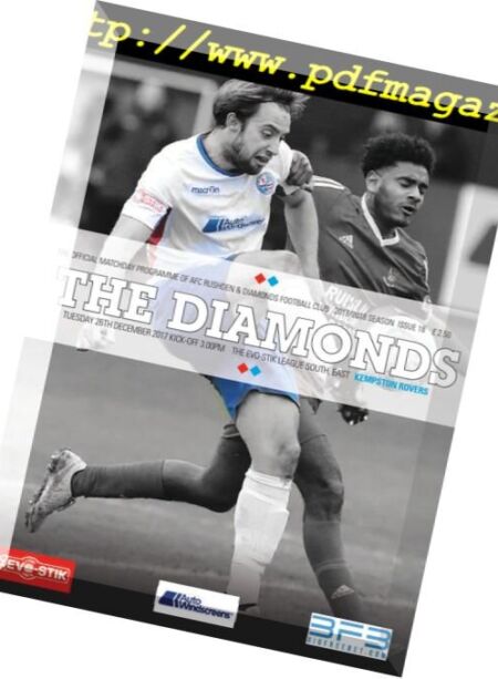 AFC Rushden & Diamonds Matchday Programme – 24 December 2017 Cover