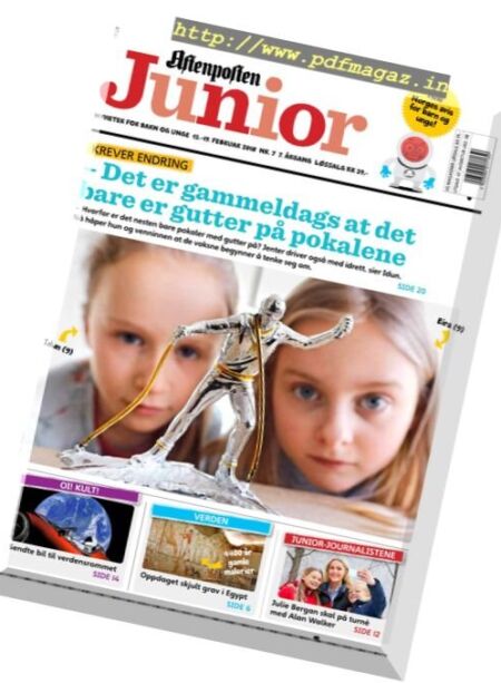 Aftenposten Junior – 13 februar 2018 Cover