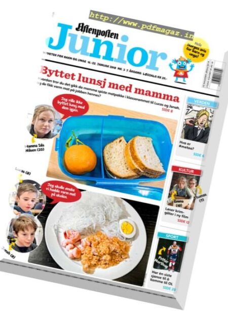 Aftenposten Junior – 16 januar 2018 Cover