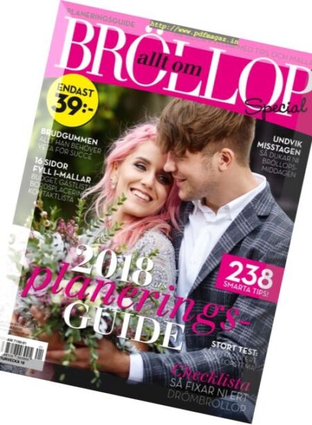 Allt Om Brollop Special – Nr.1, 2018 Cover