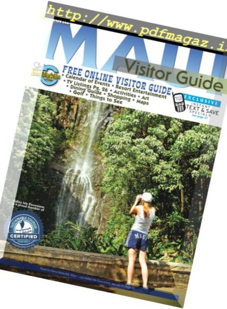 Aloha – Maui Visitor Guide – January 2018 Cover