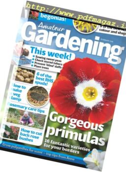 Amateur Gardening – 20 January 2018