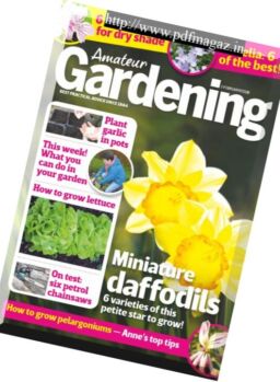 Amateur Gardening – 3 February 2018